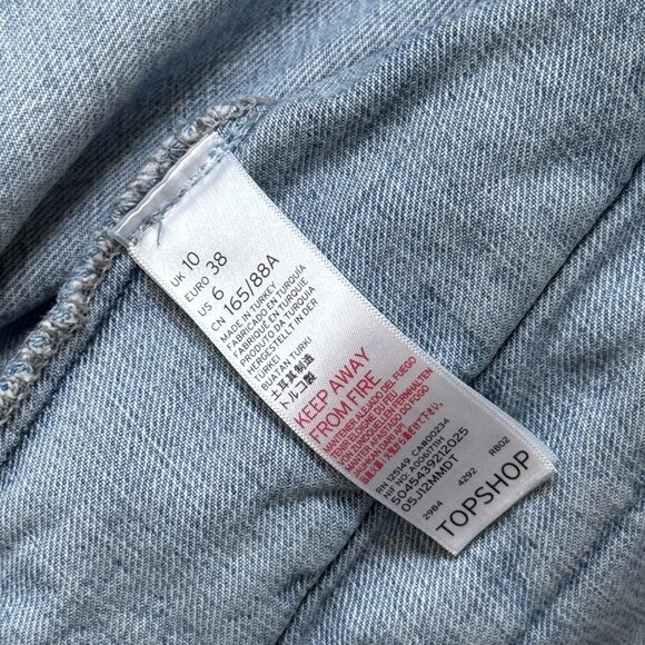 Topshop Moto Oversized Denim Jacket - Picture 2 of 3